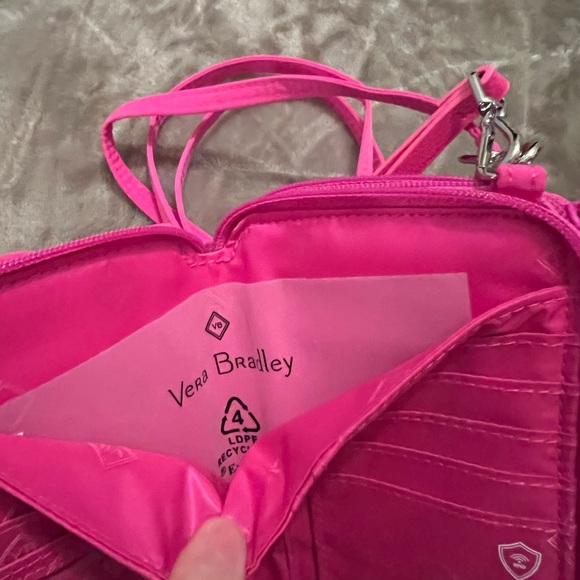 Vera Bradley Handbags - Vera Bradley Pink Quilted Crossbody Bag with Camera Bag RFID New
